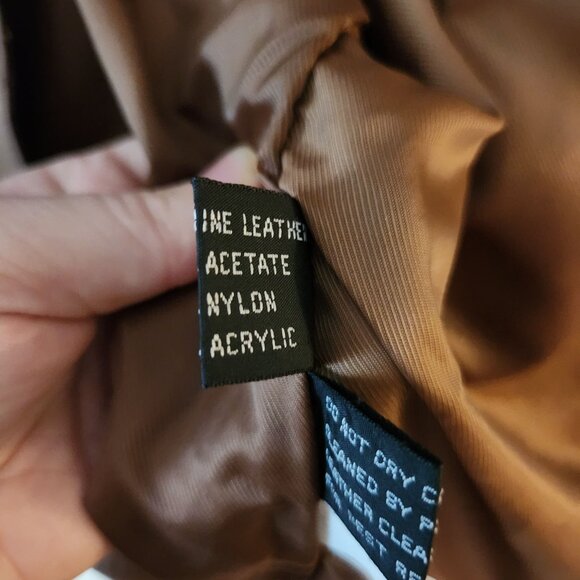 Vintage Unbranded Genuine Leather Jacket Men's Size Large - Picture 3 of 4